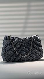 Borsa Uncinetto - RecTriangle Grey Luxury