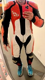 Tuta Moto Pelle IXON Vendetta Tg L - Airbag Ready