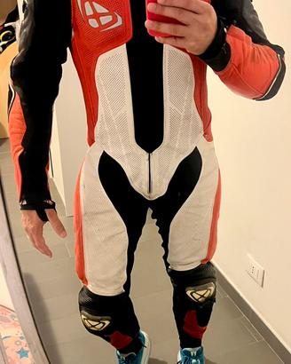 Tuta Moto Pelle IXON Vendetta Tg L - Airbag Ready