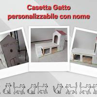 CASETTA per gatti - personalizzabile con il nome-