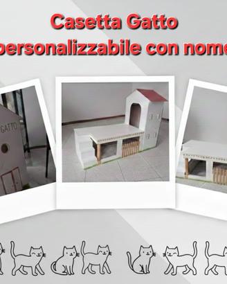 CASETTA per gatti - personalizzabile con il nome-