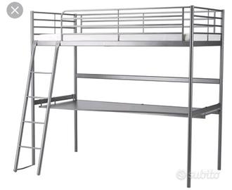 Letto a soppalco ikea una piazza e mezza