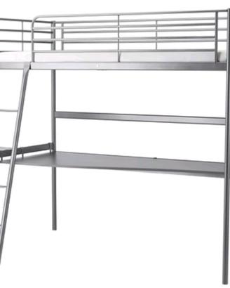 Letto a soppalco ikea una piazza e mezza