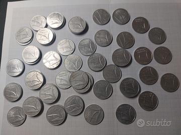 Lotto 76 monete da 5 lire '52 '80 10 lire '52 '89