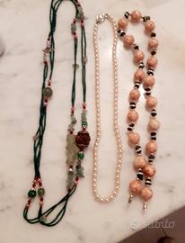 3 collane bigiotteria 