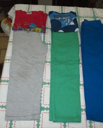 N.2 maglie,1 pantal di tuta,2 taglio jeans(E2/E3)