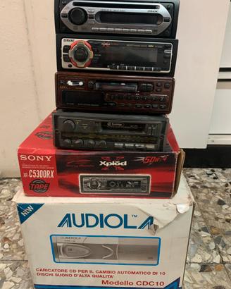 Autoradio anni 90 e caricatore cd