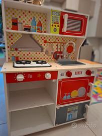 Cucina legno per bambini e accessori