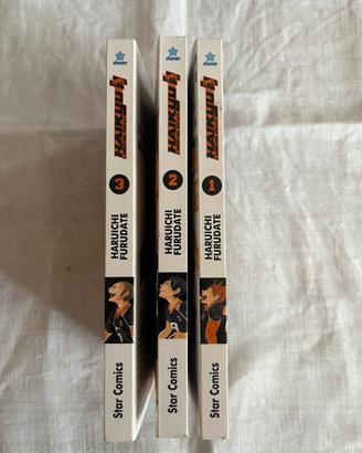 Manga Haikyu!! Star Comics - Lotto volumi 1-3