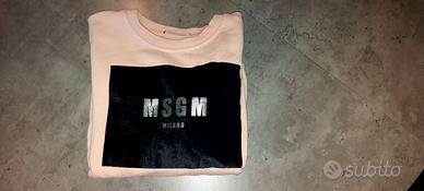 felpa rosa bambina garzata MSGM