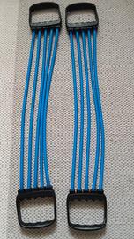 COPPIA ESTENSORI AD ELASTICO per fitness 