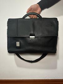 Piquadro ventiquattore in pelle espandibile