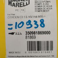 Pompa acqua Magneti Marelli 350981869000