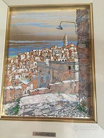 Quadro  argento " I Sassi di Matera"