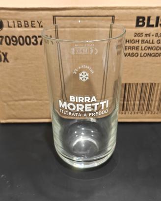 Set 6 bicchieri Birra Moretti 0,20L