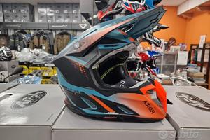 AIROH Casco Cross Twist 3 - Shard - Orange Matt -