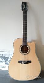 chitarra 12 corde GOLDWOOD mai suonata da vetrina