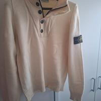 maglione bianco Stone Island
