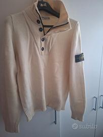maglione bianco Stone Island