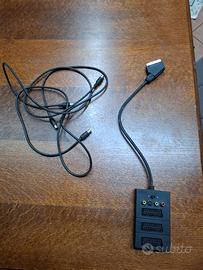 Adattatore Scart con ingressi RCA e cavo