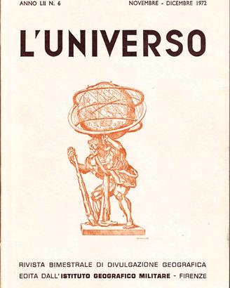 L'Universo rivista Istituto Geografico 12 numeri