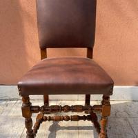 Sedia classica in pelle