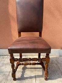 Sedia classica in pelle