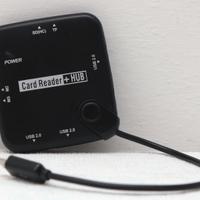 Lettore memory card + Hub USB (Card Reader + HUB)
