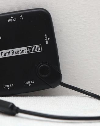 Lettore memory card + Hub USB (Card Reader + HUB)