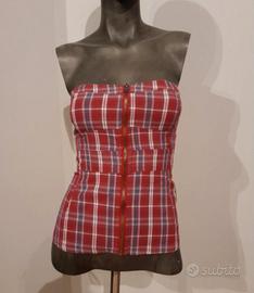 Top Bershka chiusura cerniera