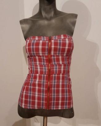 Top Bershka chiusura cerniera