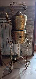 bollitore teiera marocchina vintage antica ottone 
