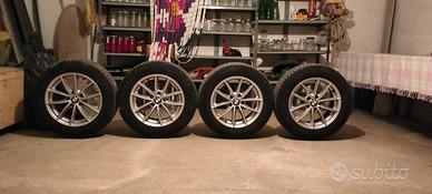 gomme Bridgestone invernali e 4 cerchi BMW X 3  17