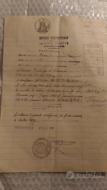 Documento antico 1958