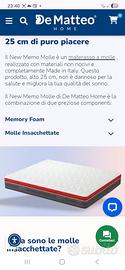 materasso memory+ molle insacchettate 160x200cm