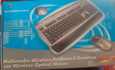 Tastiera e mouse senza fili 