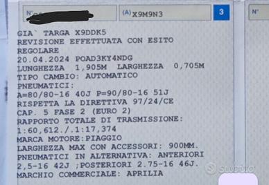 Scooter Aprilia Scarabeo 50