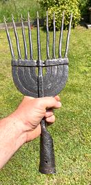 Fiocina Grande Antica 42 Cm Forgiata A Mano