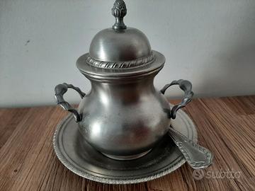 Zuccheriera in peltro