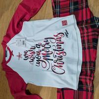 pigiama bambino natalizio NUOVO original 128 cm 