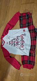 pigiama bambino natalizio NUOVO original 128 cm 