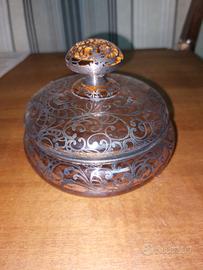 Pirofila particolare di vetro pregiato