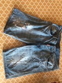 pantaloncini jeans dsquared2