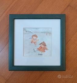 Decorazione da parete con bambini che pattinano