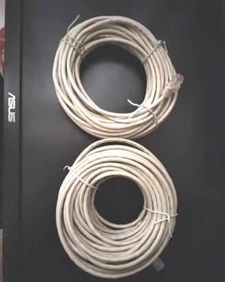 Cavo patch di Cat-5e con connettori RJ45 di 15 m