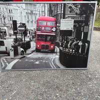 Quadro moderno Londra con bus rosso – stile urbano