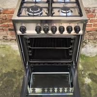 Cucina GAS La Germania Inox 4 Fuochi Forno Prof