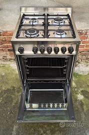 Cucina GAS La Germania Inox 4 Fuochi Forno Prof