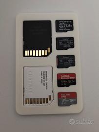 Lotto 5 schede microSD 128gb testate e usate