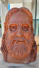 scultura in terra creta rossa 